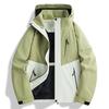 Women's and Men's Three-in-One Windproof Waterproof Outdoor Jacket with Fleece Lining for Autumn/Winter Mountaineering.