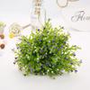 5pcs Artificial Plastic Plants Christmas Decoration Artificial Plant Ferns Simulation Plant Plastic Flower Fern Home Accessories