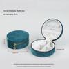 Velvet Travel Jewelry Box: Compact Storage for Rings & Necklaces