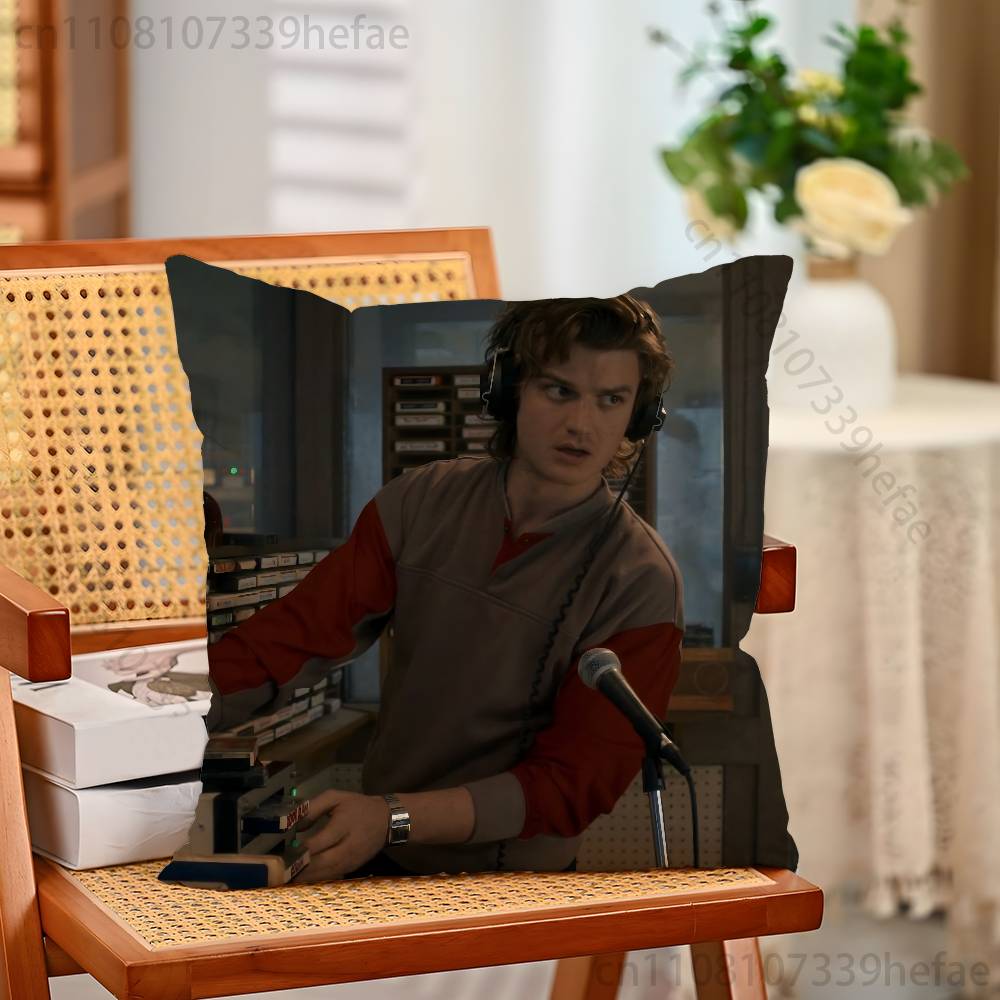 

JJoe Keery Singer Funny Pillow Case Antidustmite Pillowcase Invisible Zipper Silky Short Plush Sofa Cushion Cover 30x30cm
