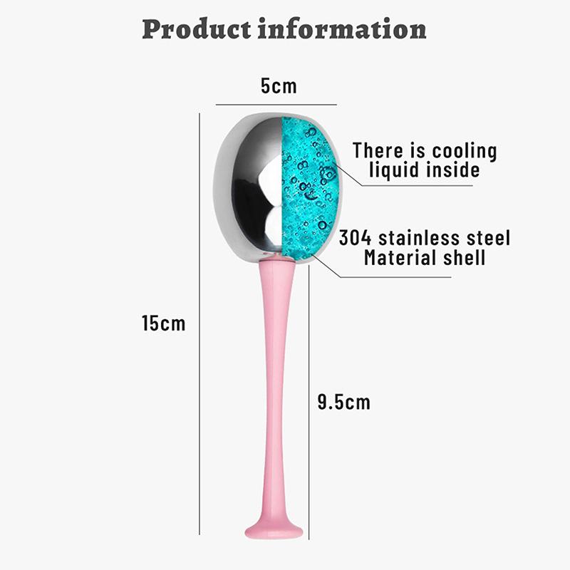 1/2Pcs Stainless Steel Cooling Cryo Facial Spa Globes Facial Ice Globes For Anti Aging Face Eye Massager Skin Care Tool