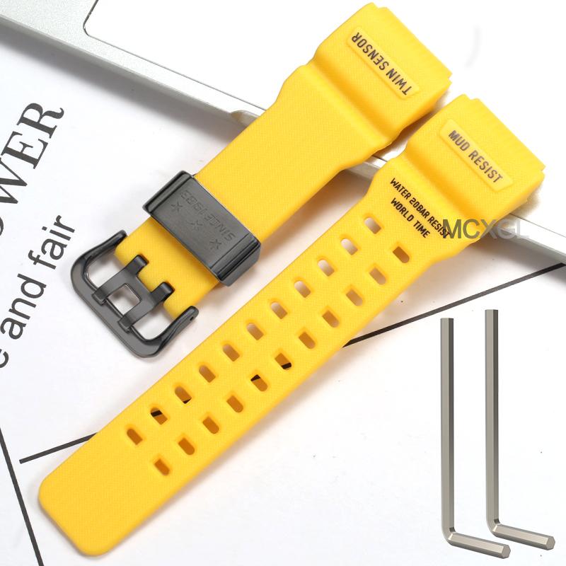 Natural Resin Replacement Watch Strap Suitable for Casio G-Shock Master G Mudmaster GG-1000 GWG-100 GSG-100 Sport Watch Bracelet