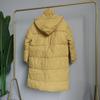 Women's Winter Solid Color Stand Collar Hooded Warm Chic Padded Jacket Coat Outwear