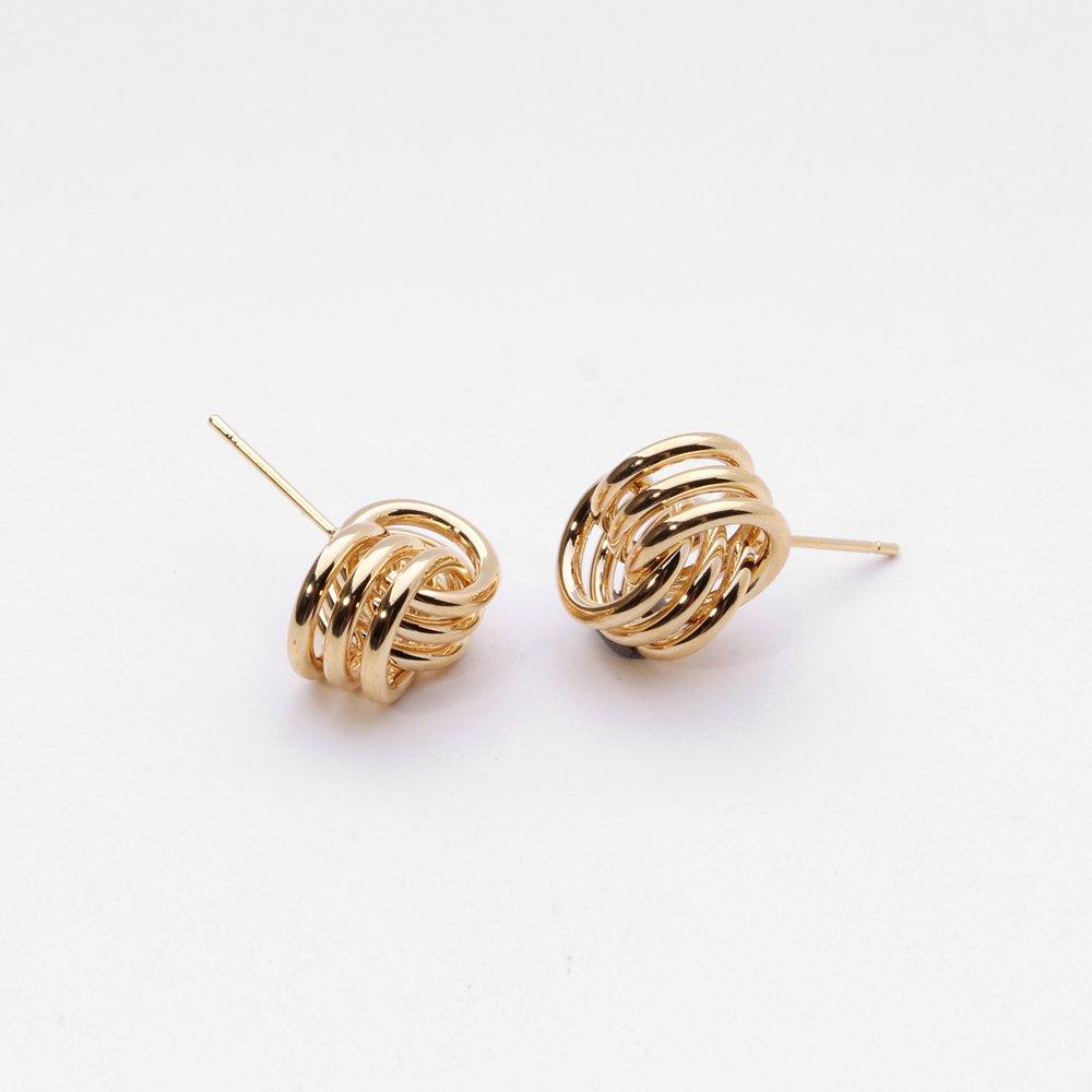 [Worn by Xiumin, Ahn Hee-yeon, and Suzy] Triple Mix Ring Earrings