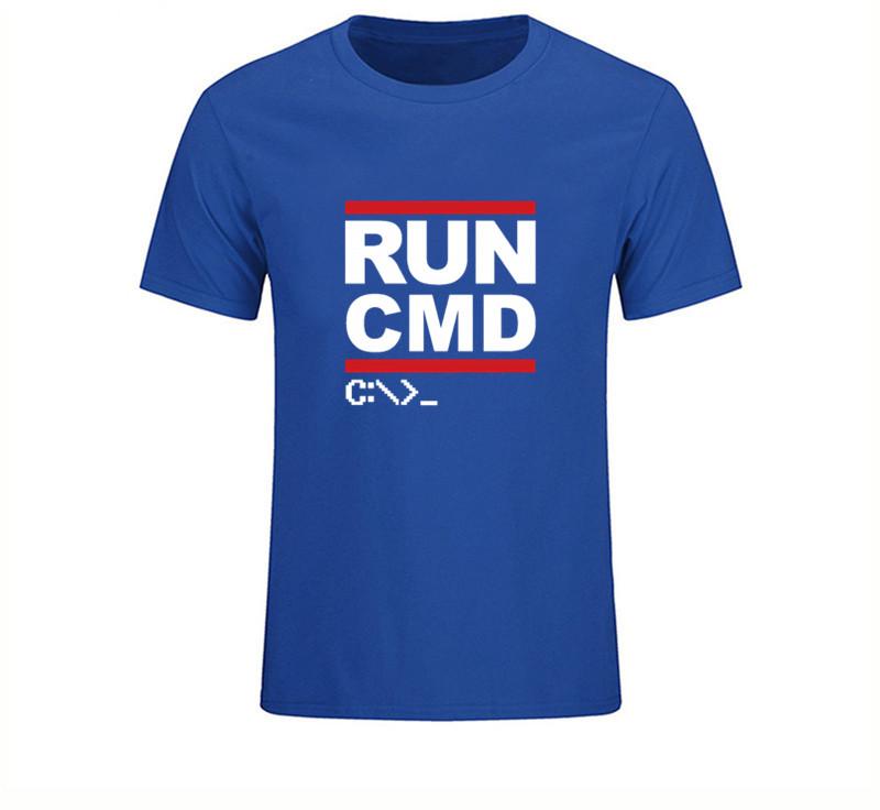 Run Cmd Programmer T Shirt Great Youth Rude T Shirts Round Collar Short Sleeve T Shirts
