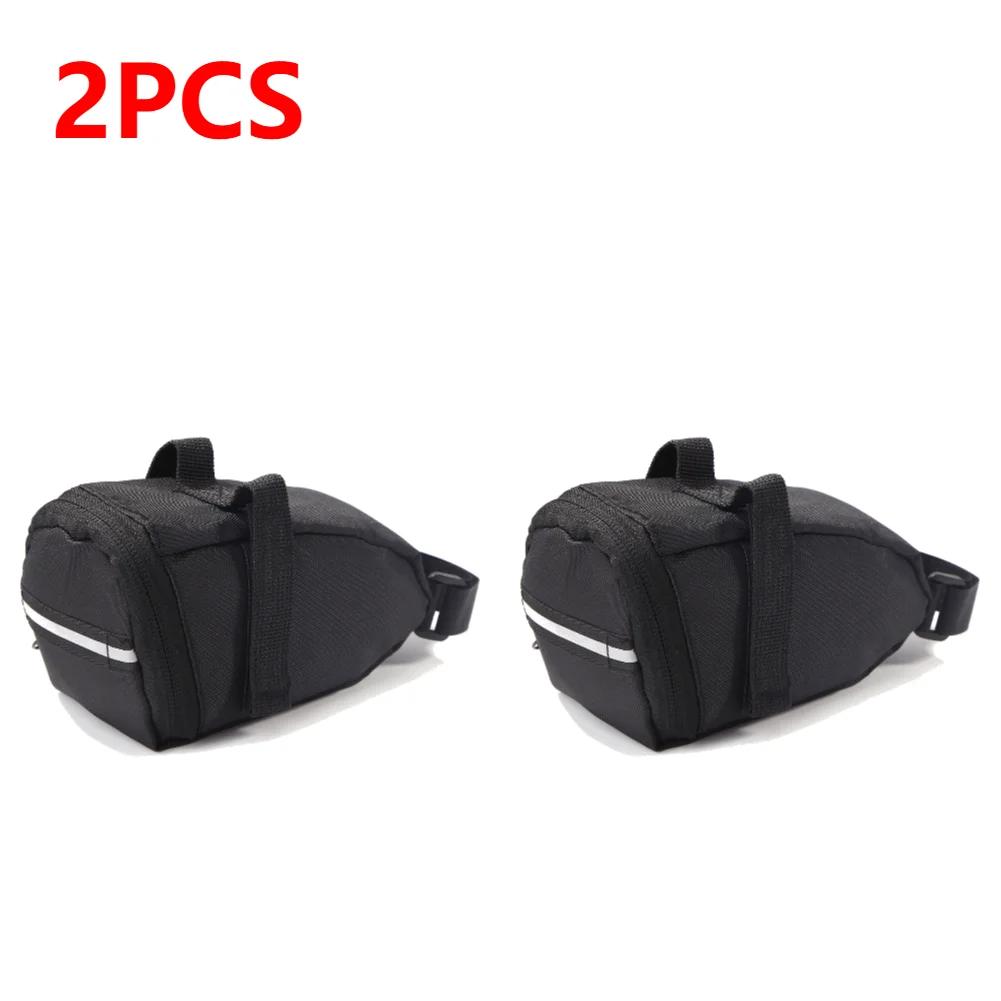 1-10pcs 1L Bicycle Saddle Bag Rainproof Portable Storage Bag Polyester Fiber Rear Seat Bag Splash Cycling Accessories Hot Sale