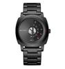 Fashion BestWin Unique Creative Men's Watch Gold Full Stinaless Steel Sports Waterproof Quartz Pointer Folding Buckle Watch