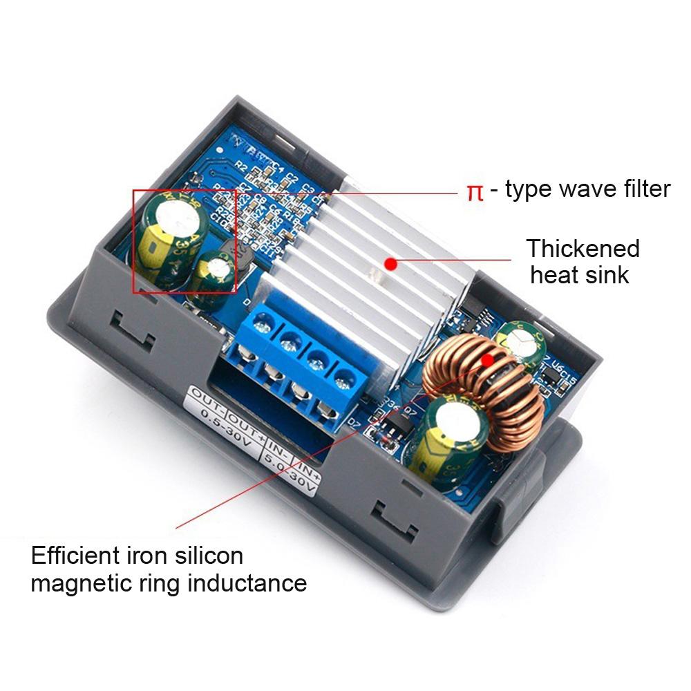Przetwornica DC Buck Boost Regulator Napięcia Zmiennego 0.5-30V Stały Prąd Volt Step Up Down Moduł Zasilania, Regulowany Zasilacz Napięcia