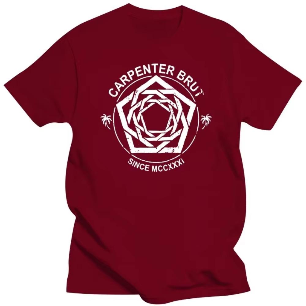 Carpenter Brut (Wei?) T Shirt Carpenter Brut Synthwave Men Cotton Tshirt Summer Brand Top Tees