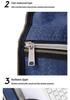 Customizable Zipper Briefcase: Document & Cigarette Case, Thickened Conference Handbag, with Printed Logo Capability.