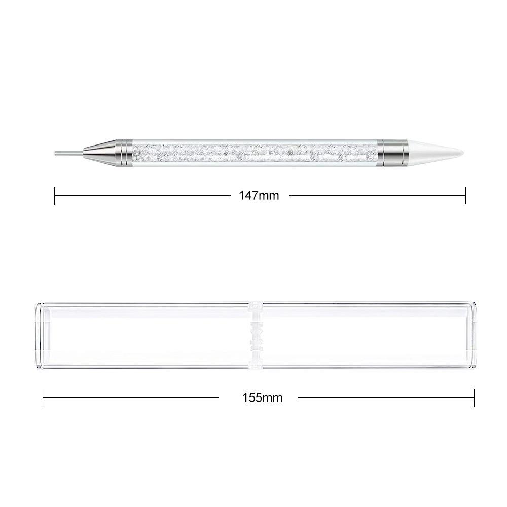 Nail Art Point Drill Tool Acrylic Double-headed Point Drill Crayon Nail Pen Multifunctional Wax Head Point Drill Pen