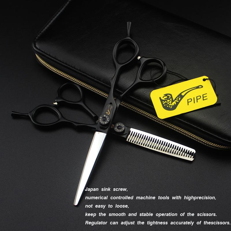 Japan, Pipe Semi-Black Paint, Hair Scissors, Hair Scissors, Flat Scissors, Bangs Scissors, Tooth Scissors, Thin Scissors
