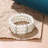 Elastic Multi-layer Bead Bracelet, Women's Exclusive Jewelry, Exquisite and Textured Daily Commuting Bracelet Item.