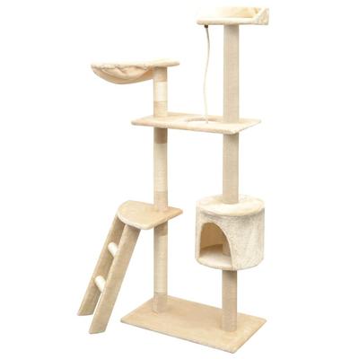 Cat Scratching Post with Sisal 150 Cm Beige
