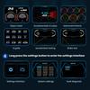 Digitální rychloměr se světlou velkou obrazovkou Univerzální zobrazovací rychlost GPS OBD Head Up LED obrazovka Rychloměr Cockpit Instrument