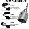 Hole core bit 65mm, hole saw core bit 8x110mm drilling crown with SDS plus adapter