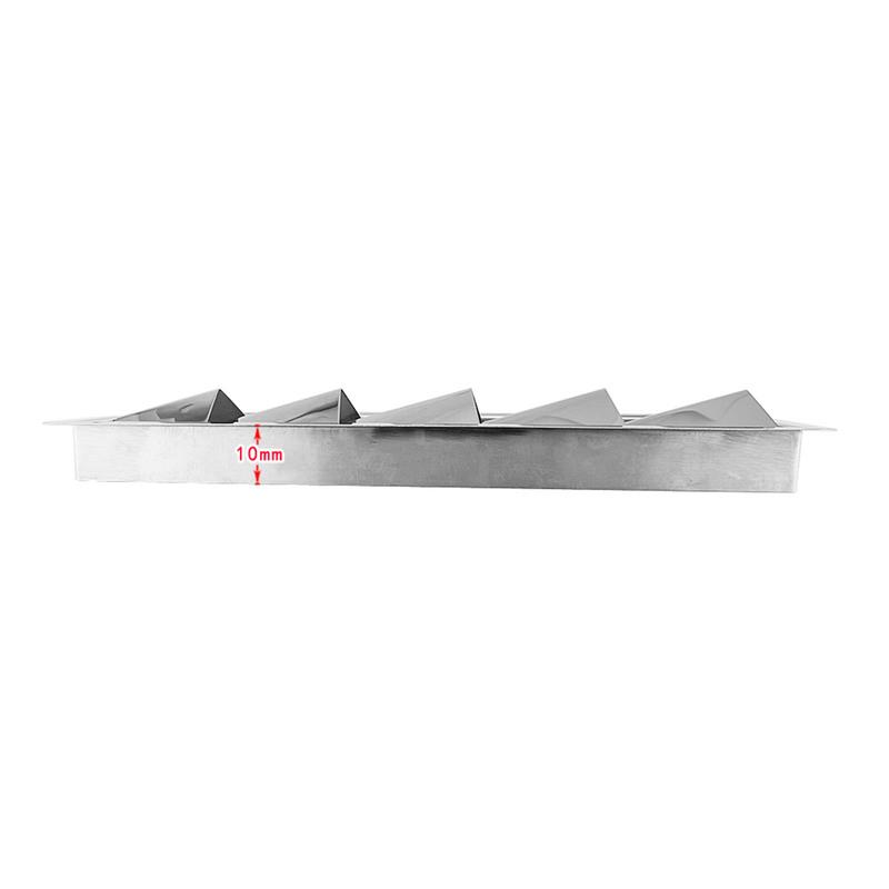 5 Slots 316 Stainless Steel Boat Marine Air Louver Vent Grille Ventilation Louvered Ventilator Grill Cover Boats Yachts Marine
