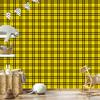 Yellow and ochre checkered wallpaper, yellow background for living room and bedroom 50x1000
