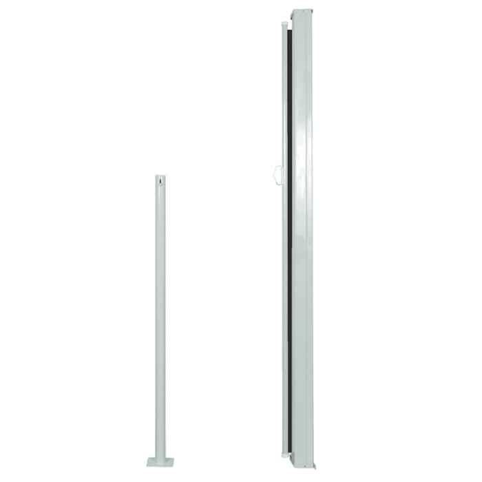 VidaXL Auvent Latéral Rétractable 160x500 cm Noir Jardin Terrasse Balcon Store 45460