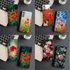 Cover for Samsung Galaxy S22 S21 S20 Fe Ultra S9 Plus + A13 A22 M21 M31 M55 M15 Phone Case Peony Rose Poppys Flower Bloom