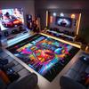 1PC Custom Name Gloves Power Theme Floor Mat Ideal for Living Room, Game Rooms, Office, Bedroom,Floor Mat Playful Design