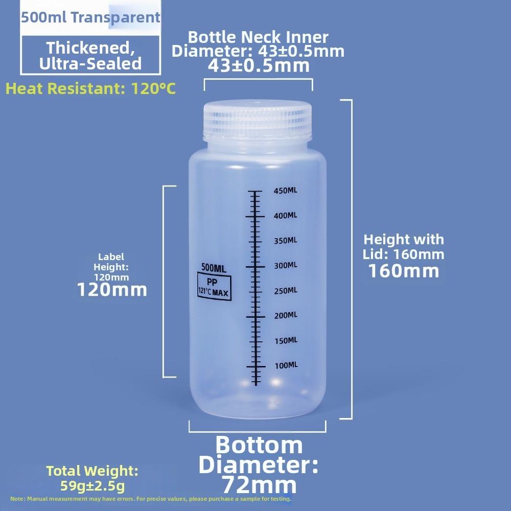Transparente Laborflasche 30-1000ml Lagerflasche Weithals Reagenzflasche Für Labore