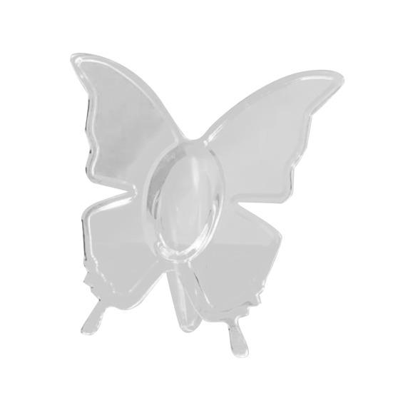 1/2 stk Sommerfugler Vase Akryl Lekkasjesikker Knusesikker Basedesign Vase Gjennomsiktig Bokhylle Blomst
