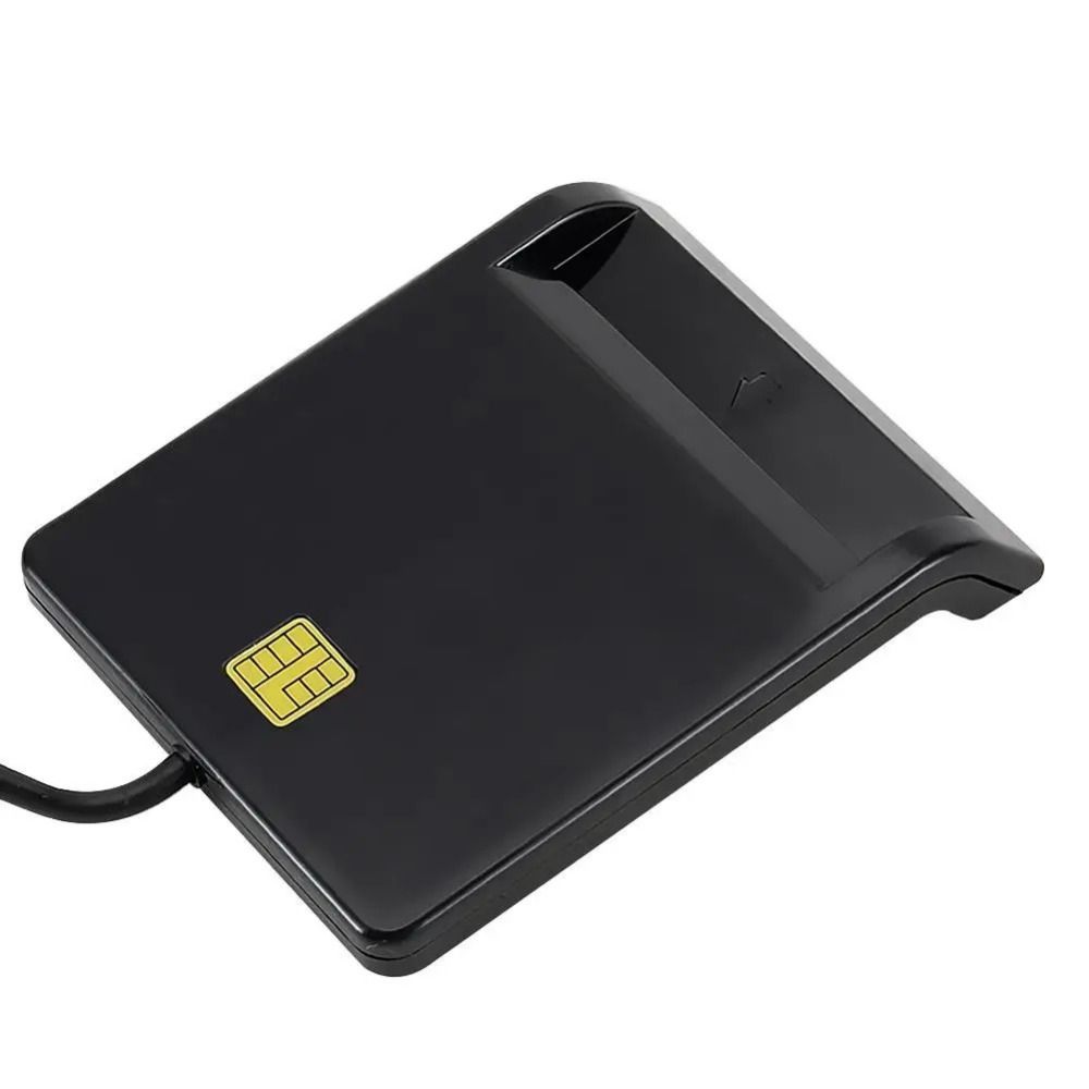 Bankkort IC/ID EMV Smartkortläsare Kortklonare Kontakt för Windows 7 8 10 Linux OS