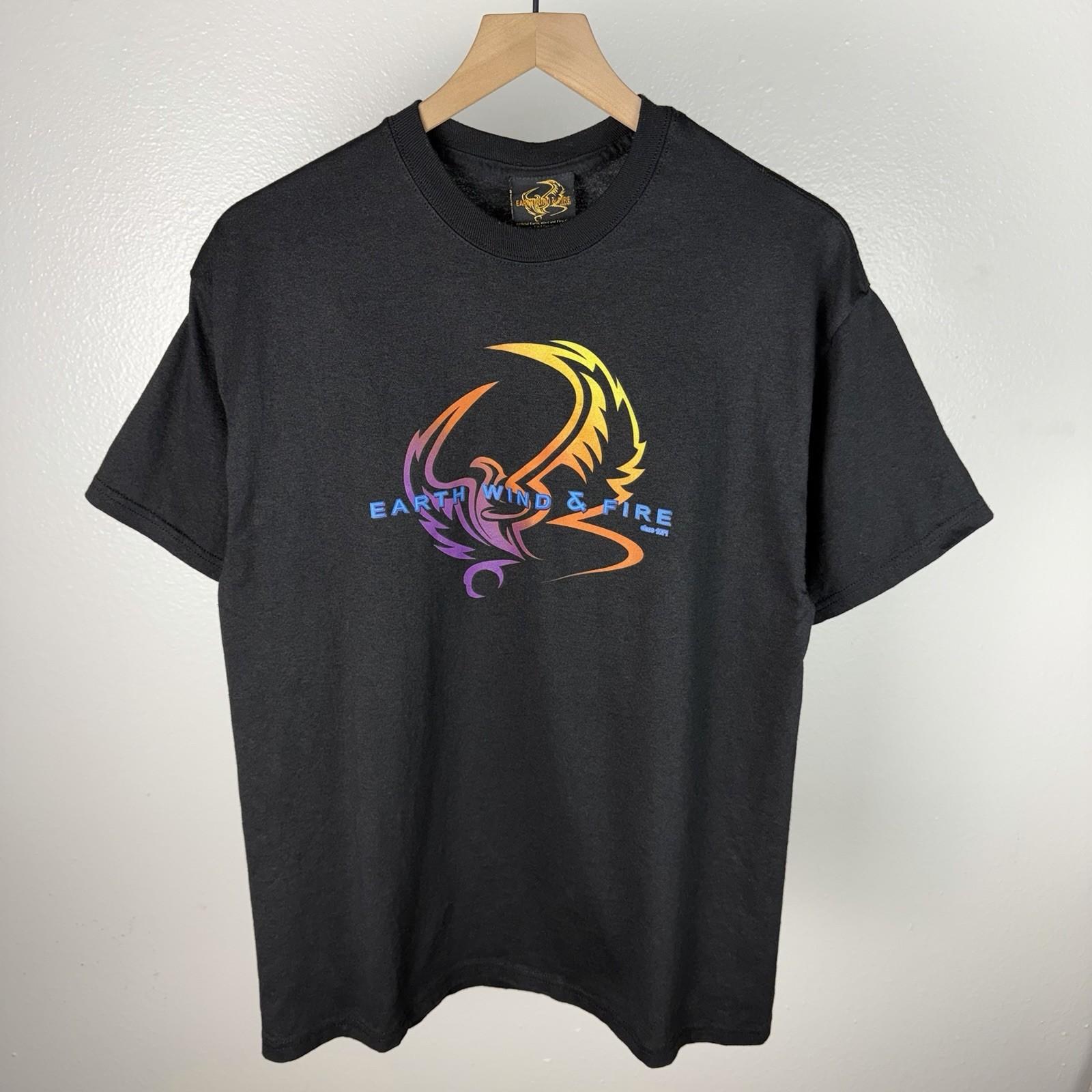 Vintage Y2K Earth Wind Fire It Begins With A Dream PRODUCTION Size Large Unisex T-Shirt S