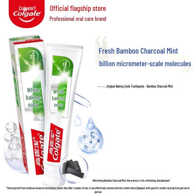 Colgate Baking Soda Whitening Toothpaste, Bamboo Charcoal Mint