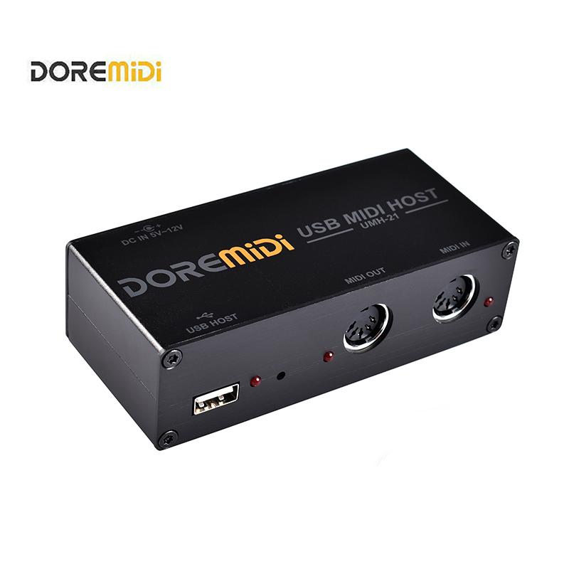 DOREMiDi High-Speed USB MIDI Host Box MIDI Host USB to MIDI Converter UMH-21 High Speed-(UMH-21)