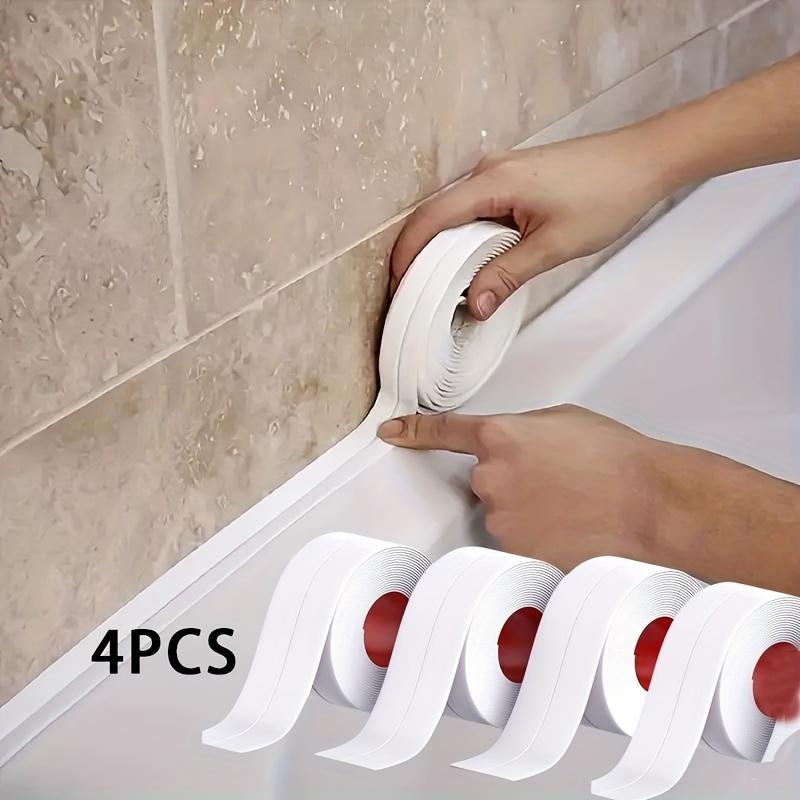 59in/2/4 Rolls Kitchen & Bathroom Waterproof Sealing Tape, Self-Adhesive Seam Strip for Instant Application, No Tools Needed, Peel and Stick