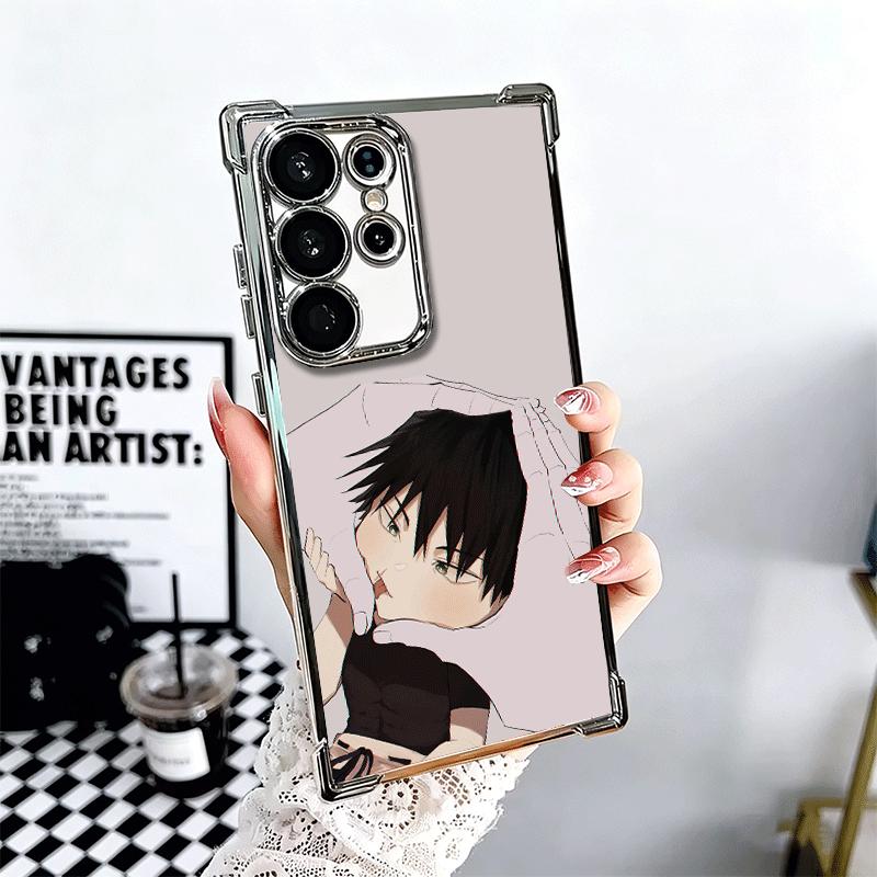 JUJUSU Anime Character Cute Soft Phone Case For Samsung Galaxy S26 Ultra S25 Edge S24 FE S23 Plus S22 S21 + S20 Plating Anti-Fal