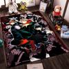 Anime-Teppich mit lebendiger Charakter-Collage für Wohnzimmer-Dekoration Geeignet für die Verwendung als Anti-Rutsch-Matte für Wohnzimmer, Schlafzimmer, Sofas