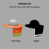 2 Buc. Protecție Solară pentru Cască de Protecție, Bor Larg, Plasă, Protecție Solară pentru Gât, Căști de Protecție, Vizibilitate Ridicată, Căști de Protecție Reflectorizante