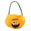 Halloween Trick or Treat Bucket 9.8x5.9 Inch Pumpkin Witch Black Cat Plush Tote