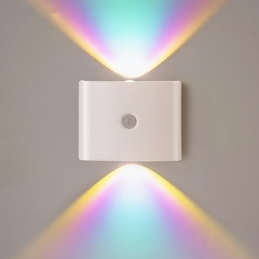 Magnetic Installation LED Induction Wall Lamp PIR Sensor Wall Sconce Bedroom Night Light
