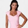 European and American Elegant Pink Valentine's Day Low-Cut Striped Bandage Dress - Sexy, Hip-Hugging Date Dress.