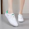 Classic Style Low Top Flat Bottomed Shallow Mouth Comfortable Breathable Sneakers White Shoes Student Lace-Up Casual Womens Shoe