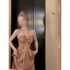 145 Slip Dress Women's Summer 150 High Wear with Waist Cinched Casual Vacation Dress