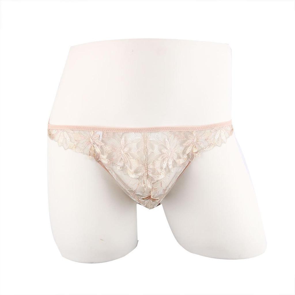Perizoma da Uomo in Pizzo Ricamato: Intimo Dolce, Traspirante, Sexy a Vita Bassa.
