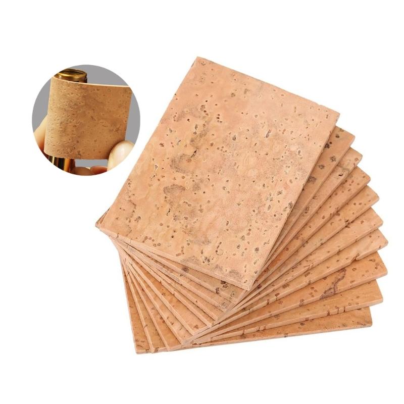 5Pieces Natural Cork Woodwind Accessories Joint Corks Sheets for Various Saxophone with Excellent Sealing and Durability
