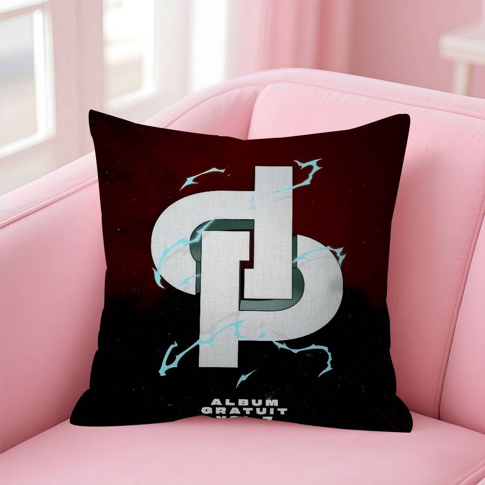 Rapper Jul Logo Pillow Gifts Home Office Furnishings Bedroom Sofa Car Cushion Cover Case 45X45Cm