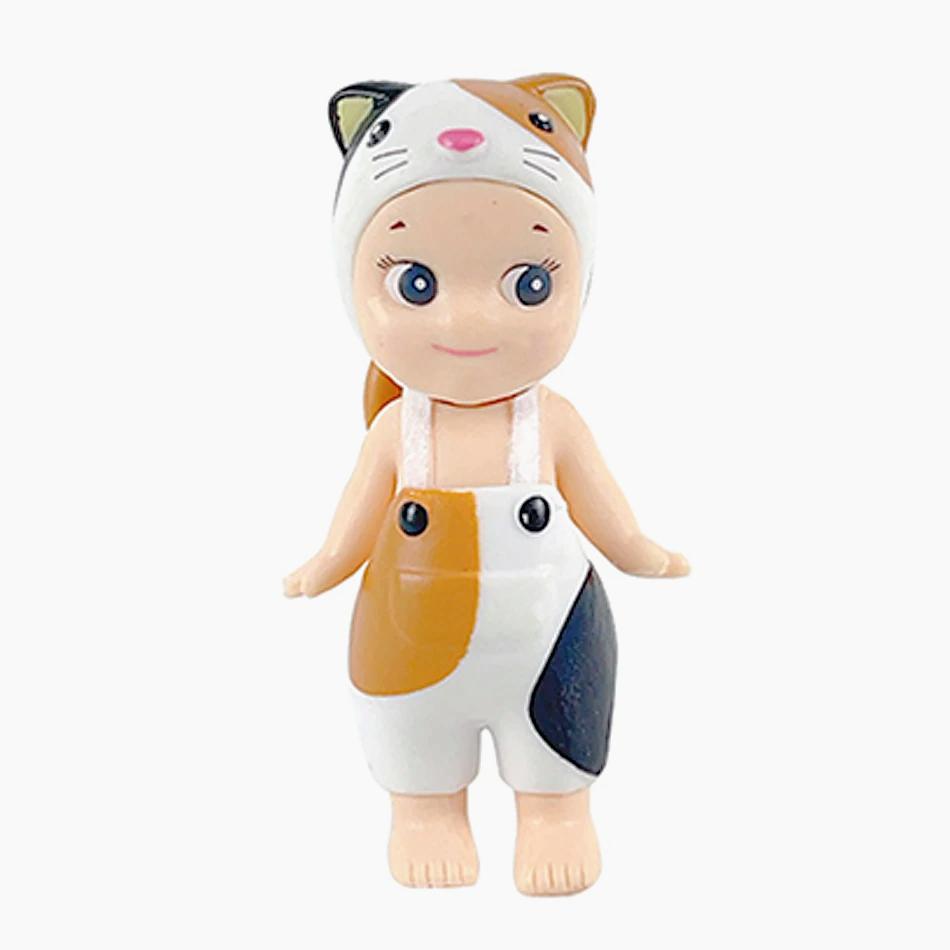 9pcs Random Send Cat Blind Box Cats Life Action Figures Toys Ornaments Dolls Fans Children Christmas Decorate Action Doll Gift