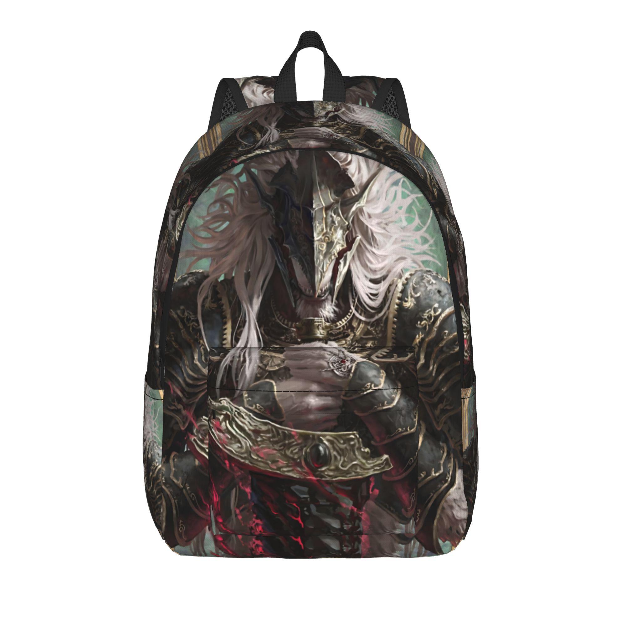 Mode Elden Ring Maliketh The Black Blade Illustratie Rugzak Draagbare Rugzakken Voor School Stevige Schouder Rugzak (as the picture,18 inches)