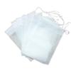 100 Pcs Disposable Tea Bags Filter Bags for Tea Infuser with String Heal Seal, Food Grade Non-woven Fabric Spice Filters