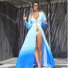 Summer New Suspender Dress Bohemian Dress Digital Printing V-Neck Sleeveless Dress
