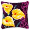 Flowers Plants Series Latch Hook Kit Butterfly Handmade Embroidery Pillow 3d Segment Embroidery Pillow Wool Handcraft Supplies 