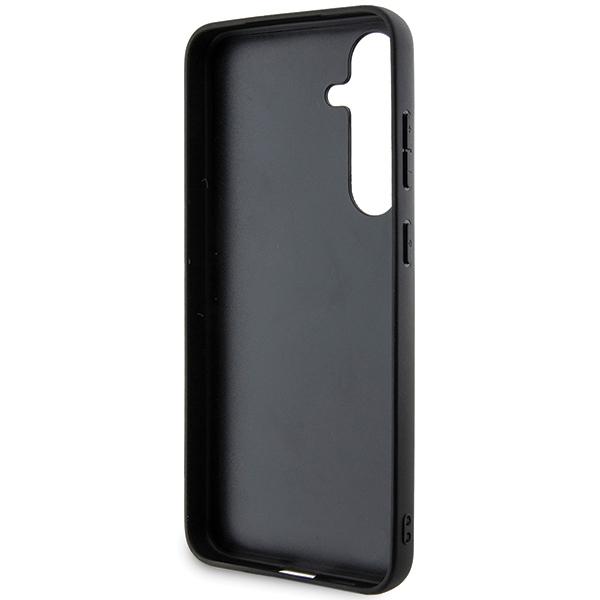 Bmw Bmhms24M23Rtpk S24+ S926 Czarny/Black Hardcase Signature Leather Half Textured & Circle Magsafe