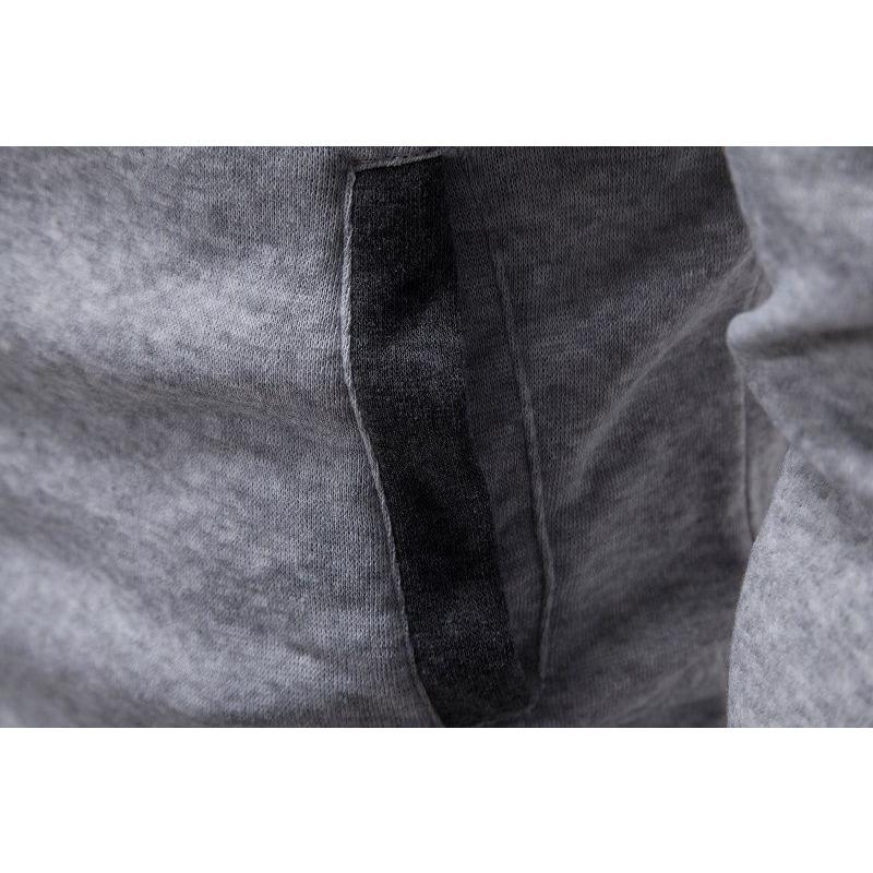 2025 Men's Fashionable Casual Two-Piece Slim-Fit Contrasting Color Hooded Cardigan Jacket